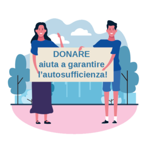Immagine donare aiuta a garantire autosufficienza