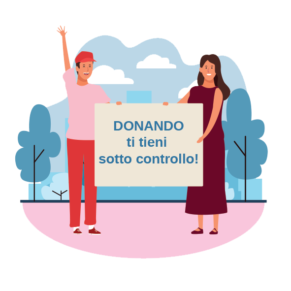 Immagine donando ti tieni sotto controllo
